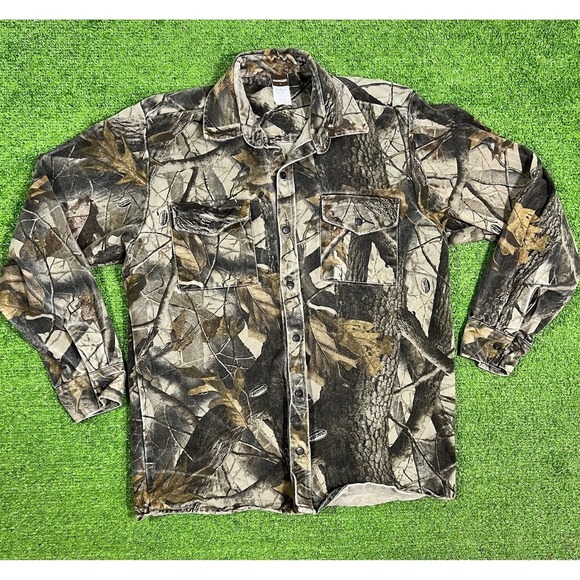 Vintage Ranger Camo Jacket  MED. canvas RealTree Shadow Branch Hunting EUC - Picture 1 of 6